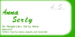 anna serly business card